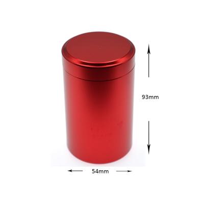 China 54*93mm large metal storage pill case tin can candy viable aluminum waterproof jar custom geocaching container for sale