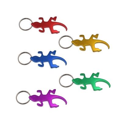 China Wholesale Colored Aluminum Lizard Key Chain Metal Lizard Key Chain Holder/Opener Gecko Key Chain/Bottle Opener for sale