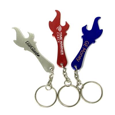 China Yiwu Light Promotional Torch And Flame Shaped Aluminum Bottle Opener With Key Chain/Key Chain for sale