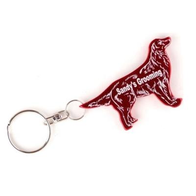 China Viable Customized Design Engraved Key Chain Dog Bottle Opener Aluminum Metal Bottle Opener Keychain for sale