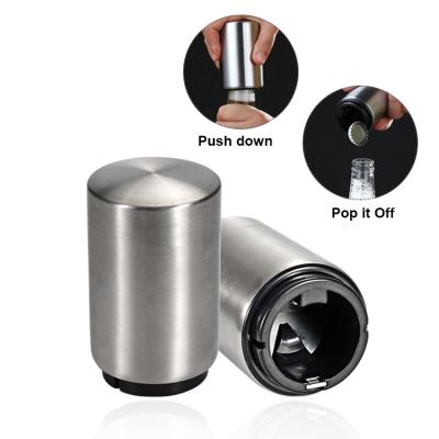 China Sustainable Stainless Steel Automatic Magnetic Pull Down Beer Bottle Opener for sale