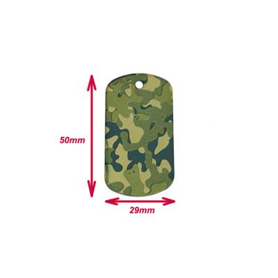 China China Wholesale Low Price Dog Tags Dog ID Tag Camouflage Outdoor Zinc Alloy Dog Name Tag for sale