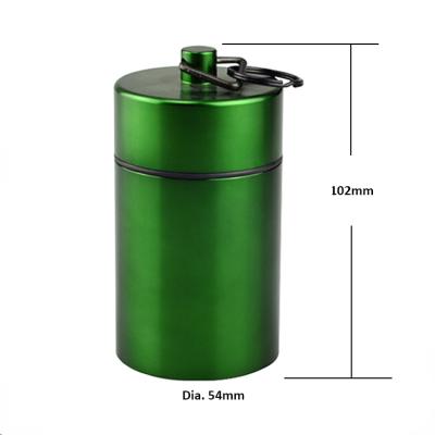 China Large viable green bison tube geocache container 54*102mm for sale