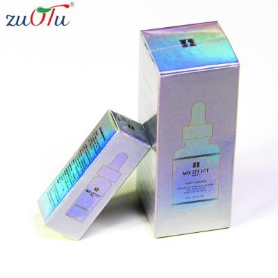 China Recycled Materials Laser Cardboard Custom Printing 10ml Vial Package Folded Small Kraft Paper Box for sale