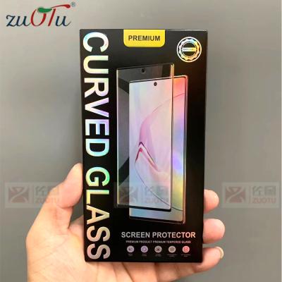 China Recycled Materials Tempered Glass Packaging Paper Box, 0.33mm Tempered Glass Screen Protector Packaging Box 10in1 for sale