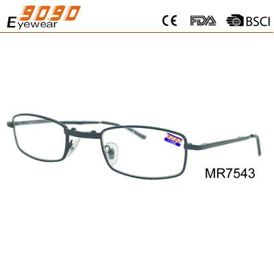 China reading glasses with metal frame, hot fashionable style,suitable for women and men for sale