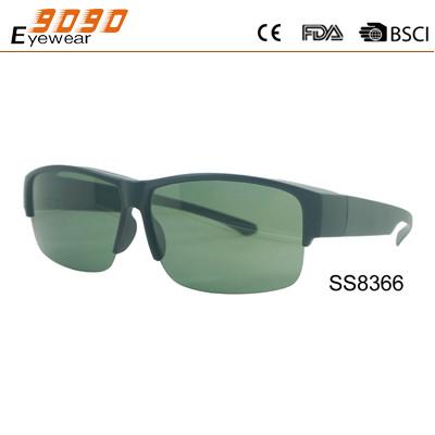 China 2018 outdoor half rim sports sunglasses polarized lens cycling sunglass ,suitable for men and women for sale