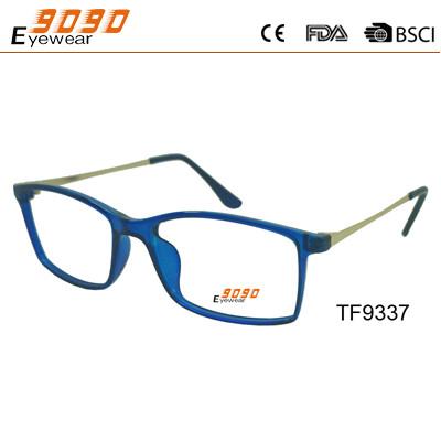 China High quality square TR90 eyeglasses for men women optical frames，Fashionable style with blue frame for sale