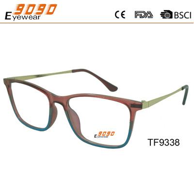 China Colorful frame with tr90 injection ,metal temple ang hinge ,suitable for women for sale