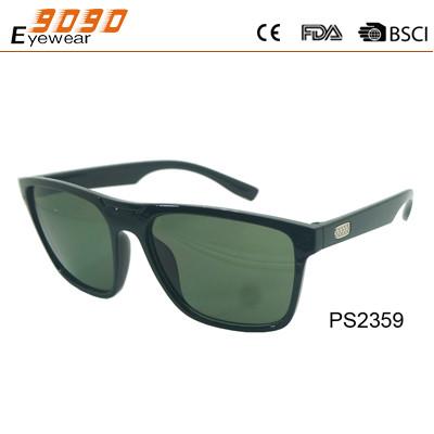 China Fashionable rectangle sunglasses ,made of plastic frame,suitable for men and women for sale