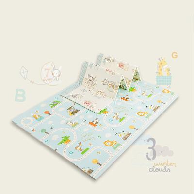 China Toy Baby Foldable Play Mat XPE Soft Tasteless Double Sides Crawling Mat Thickened Active Play Blanket Baby Room Pad150*195CM OEM for sale