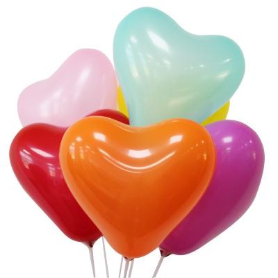 China 1.5g Matte Heart Balloon Wedding Festive Decoration Love Balloon Indoor Latex Balloon for sale