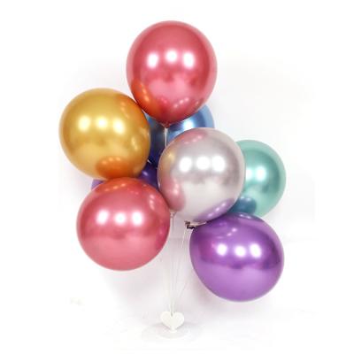 China Indoor Decoration Metal Thickened Latex Balloons Birthday Party Opening Decoration Wedding Supplies Chrome Balloons for sale