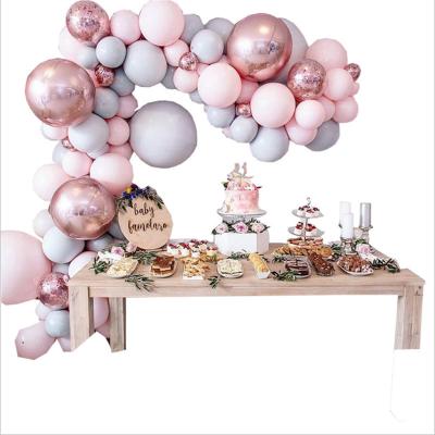 China Decoration 167 pcs/set Wedding Party Decoration Latex Balloon Arch Balloon Kit Wedding Indoor Balloons Macaron for sale