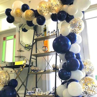 China Indoor Balloon Hot Sale Decoration Navy Blue Ink Blue Series Balloon Set Birthday Balloon Party Decoration for sale