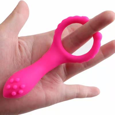 China Delay Lock Cock Penis Ring Vibrator Silicone Rubber Male Vibration Delay Ejaculation Cock Ring For Men Adult Sex Toy for sale