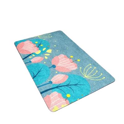 China Anti-slip Anti-slip Floor Mat Diatomite Bath Mat For Bathroom Entrance Anti-Slip Mat Quick-drying Mud Diatom Mat for sale