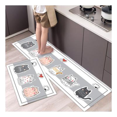 China Tianjin anti-slip export hot sale 3d printing mat kitchen blanket for sale