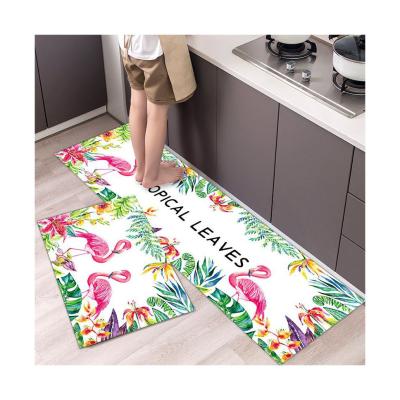 China Anti-Slip Europe Floor Kitchen Rugs Set 3d Printing Mat for sale