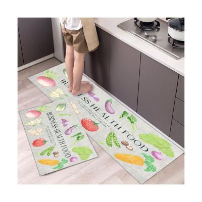 China Anti-Slip Custom Designer Indoor Door Mat Kitchen Mat 2 In 1 for sale