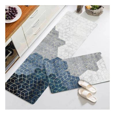 China High Quality Anti-skid Factory Kitchen Floor Non-Slip Mats Print Kitchen Rug Mats Kitchen Rug Mats for sale