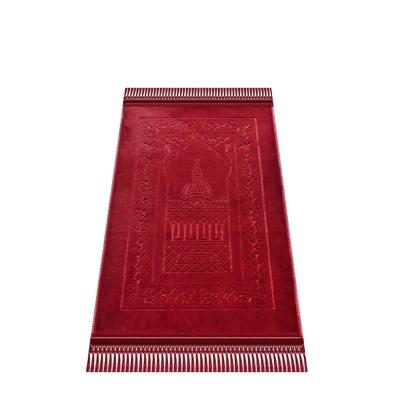 China Eco Washable Wholesale Custom Travel Prayer Rug Muslim Pray Mat for sale