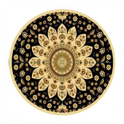 China China Wholesale Anti-slip Water Absorption Polyester Round Cover Door Mat Door Mat Door Cover for sale