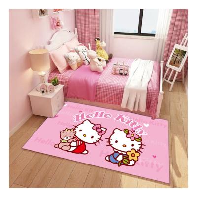 China 100% polyester anti-slip China export decorative floor blanket kidroom blankets for kids room for sale