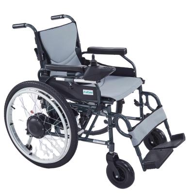 China Electric lightweight wheelchair scooter folding electric wheelchair lithium battery electric wheelchair motor for sale