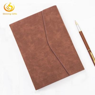 China 2022 Creative Leather Foler Spiral Sorting Business Agenda PU Diary Notebook A5 Size for sale