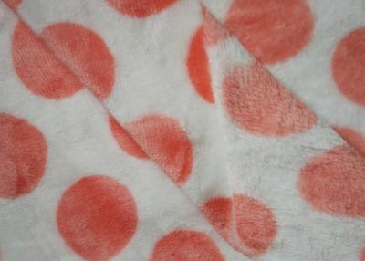 China SGS Approved Red And White Flannel Fabric For Girls Comfortable for sale