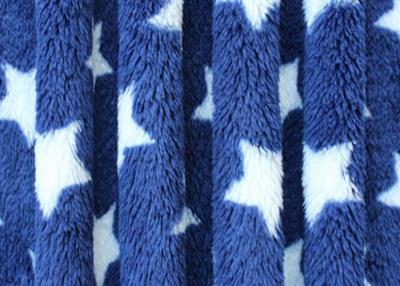 China Comfortable Star Pattern Print Berber Fleece Fabric Flame Retardant Cloth Lining for sale