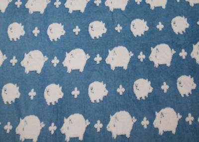 China Lovely Pig Winter Berber Fleece Fabric Jacquard For Blankets OEM / ODM Available for sale