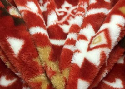 China Environmental Colorful Flower Pattern Print Berber Fleece Fabric Sherpa Cloth Lining Fabric for sale