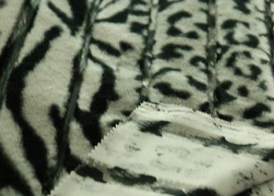 China Tela de moda 100% de la piel de imitación del estampado leopardo del poliéster caliente para el sistema del lecho en venta