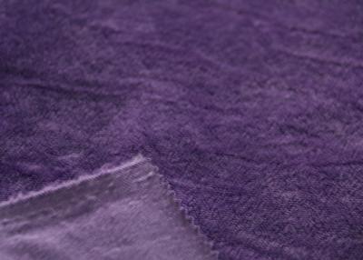 China Environmental Dyed Super Soft Minky Fabric Purple For Clothing for sale