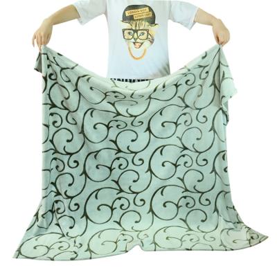 China Single Layer Double Side Throw Blanket with Cutting 100% Polyester Material for sale