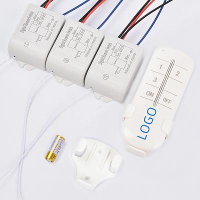 China Waterproof Customize logo remote switch 12v Wireless Receiving home controlled light switch for sale