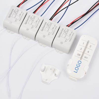 China Waterproof New Arrival Customize Logo Wireless Durable Led Lamp 12v Home Remote Controlled Light Switches for sale