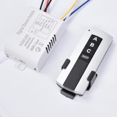 China Waterproof Professional design wireless remote control button switch radio shack wireless receiver switch remote control switch for sale