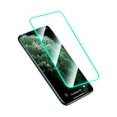 China Absorption Light Band Airbag HD Mobile Phone Anti Cut Fluorescent Drop Anti-Explosion Luminescence Anti Hardened Screen For iphone 12 for sale