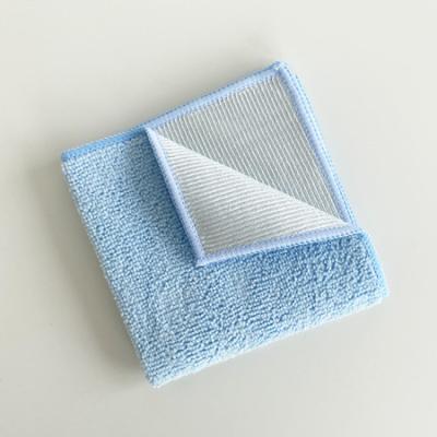 China Viable Microfiber Superpol Cloth Microfiber 2-in-1 Friction Cloth (Terry+Glass) for sale