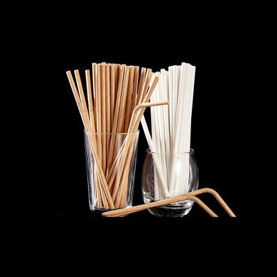 China Food Grade Wrapping Paper Biodegradable Material Biodegradable Paper Straw With Swan-Neck For Cold And Hot Drinking It When You Lie Use for sale