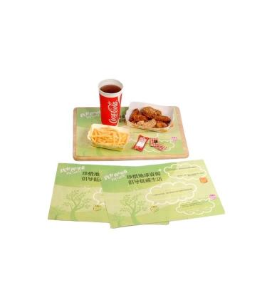 China Recycled Materials Printing Paper Tray Mat for Fast Food Restaurant Wood Pulp Colorful Greaseproof Paper Custom Paper Offset Printing Blank Craft Paper for sale