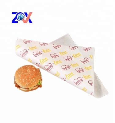 China Food Packaging Oil Greaseproof Logo Printed Quick Proof Paper for sale