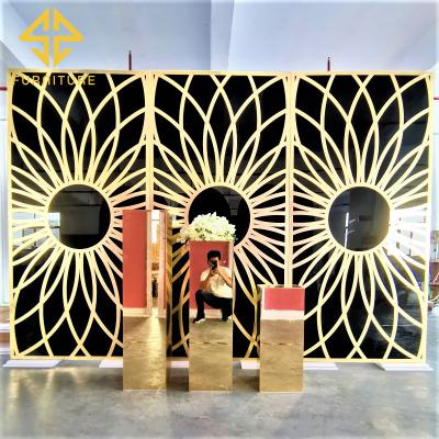 China New Arrival Decorations PVC Stand Sun Design Wedding Decoration Backdrop Fashionable Events Party Decor Background Wall for sale