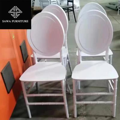 China White Modern Wedding Event Party PP Resin Chiavari Wedding Chair For Party Venue Clear for sale