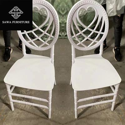 China Clear Wedding Event Party Hot Sale PP White Transparent Resin Plastic Elegant Modern Wedding Chair for sale