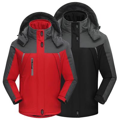 China Winter Outdoor Clothing Stripe Breathable Warm Selling Reflective Men Waterproof Jacket for sale