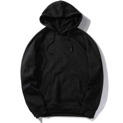 China Manufacturer Mens Breathable Custom Pullover Hoodies Plain Black Jogging Sweatshirts On Sale for sale